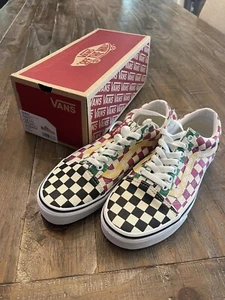Vans Old Skool "Glitter Check" Mehrfarbig Größe 7 Herren 8,5 Damen  - Bild 1 von 2