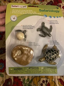 Safari Ltd Life Cycle of a Sea Turtle Set Educational Toy Figure Animal Science - Picture 1 of 4