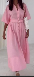 Sheike Piper midi maxi dress pink - size 16 - Picture 1 of 6