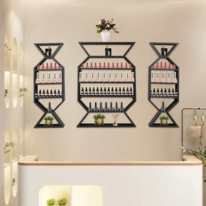 Set 3 pezzi smalto da parete rack organizer profumo espositore trucco - Foto 1 di 19