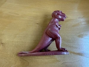 Vintage Sinclair Dinoland Tyrannosaurus Rex Kunststoff Dinosaurier 5,5" rote Form - Bild 1 von 3