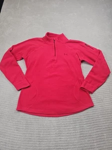 Under Armour Fleece Womens Medium Pink Pullover Quarter Zip - Picture 1 of 6