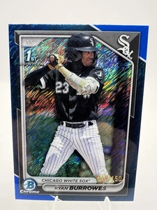 2024 Bowman Chrome Ryan Burrowes /150 Blue Shimmer #BCP-119 - Foto 1 di 5