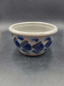 Hart Road Pottery HRP 2018 Salt Glaze Bowl Dish With Acorns Blue - Picture 1 of 7