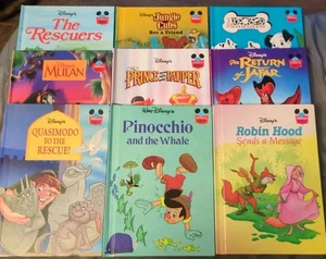 Menge 9 Wunderbare Welt Lesen Walt Disney HB Bücher Pinocchio Retter Mulan - Bild 1 von 7