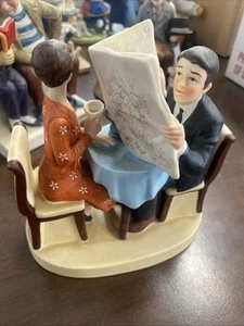 Norman Rockwell Figurine “Breakfast Conversation” - Picture 1 of 5