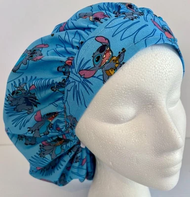 Stitch Print Size Medium Medical Bouffant Scrub Cap Surgery Hat - Image 1 of 4