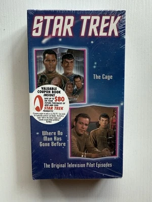 Star Trek VHS - Original TV Pilot Episodes The Cage & Where No Man Has Gone B4 - Image 1 of 4