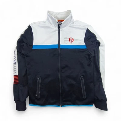 Sergio Tacchini Trainingsjacke Herren M Marine Blau Sweatjacke Vintage Retro - Bild 1 von 4
