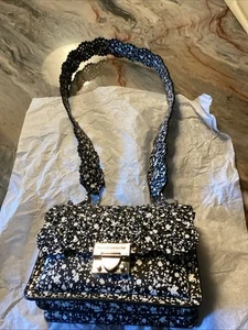 Bolso de Hombro Rebecca Minkoff Christy Pequeño Floral Cuero Retirado Nuevo sin Etiquetas - Imagen 1 de 14