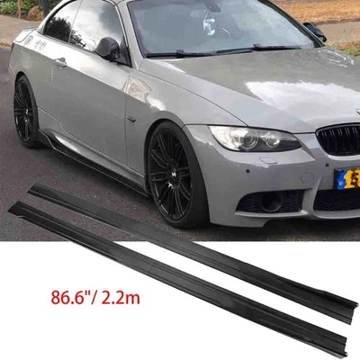 For BMW 318i 320i 325i 328i 330i 335i 340i 86.6" Side Skirts Extension Panel Lip - Image 1 of 4