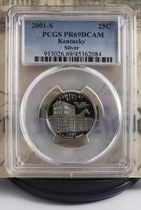 2001-S State Silver Proof Quarter - Kentucky - PCGS PR69DCAM - Nice! 2084 - Picture 1 of 6