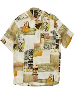 ETERNA Mens Short Sleeve Shirt Large Multicoloured Patchwork CM06 - Imagen 1 de 3