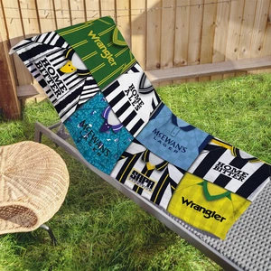 Notts County Retro Shirt Montage Beach Towel Classic Kits Gym Travel Sport - Picture 1 of 1