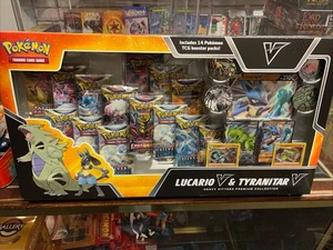 Pokemon TCG Lucario V & Tyranitar V Heavy Hitters Premium Collection Exclusive - Bild 1 von 4