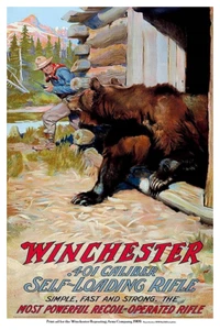 NOSTALGIA 3004 - Winchester Rifle 1909 póster 11 x 17 - Imagen 1 de 5