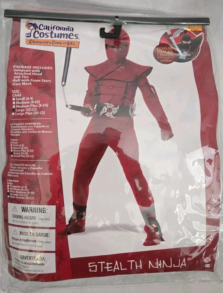 Disfraz California Rojo Steqlth Ninja Talla LG (10-12) Foto 1 de 4