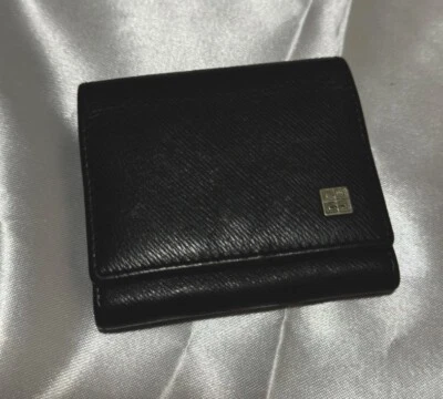Cartera de cuero negra Givenchy, bolsa, mini cartera de bolsillo Foto 1 de 4