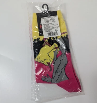 Hot Sox Moulin Rouge Novelty Socks NWT Shoe Size 4-10.5 Colorful Theater Gift - Image 1 of 4