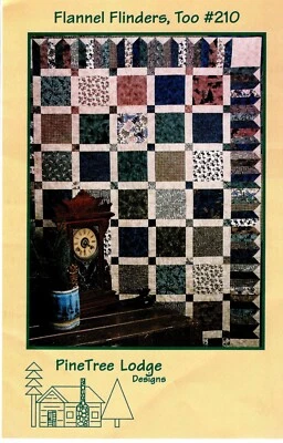 Flannel Flinders, Too Fat Quarters Quilt Pattern by Pine Tree Lodge Designs 210 - Image 1 of 2