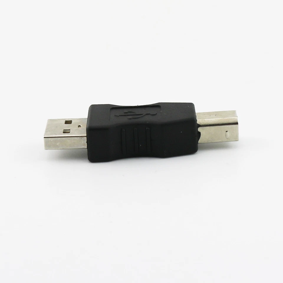 1pc USB 2.0 Type A Male to USB 2.0 Type B Male Plug Printer Adapter Converter - Image 1 of 4