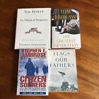 Lot of 4 WWII Citizen Soldiers Flags Fathers Greatest Generation Album Memories
