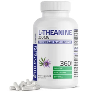 L-Theanine 200 mg - Reduce Stress - Non-GMO Gluten Free Soy Free Formula - Picture 1 of 4