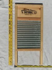 Smaller Sized 18" Tall Victory 703 National and Lingerie Washboard Wash Board #2