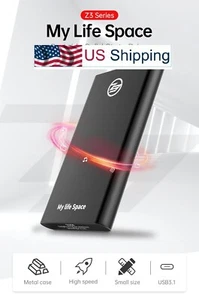 New! KingSpec External Portable SSD USB 3.1 Type-C interface 120GB - Picture 1 of 10