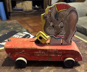 ORIGINAL 1941 FISHER PRICE WALT DISNEY DUMBO CIRCUS NO. 738 PULL TOY! - Picture 1 of 5