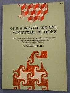ONE HUNDRED AND ONE PATCHWORK PATTERNS BY RUBY SHORT McKIM 1962 SC - Bild 1 von 5