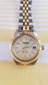 GRUEN PREC WOMANS WATCH 30 METERS 100 FT. WATER RESISTANT.   Ex cond. - Picture 1 of 5