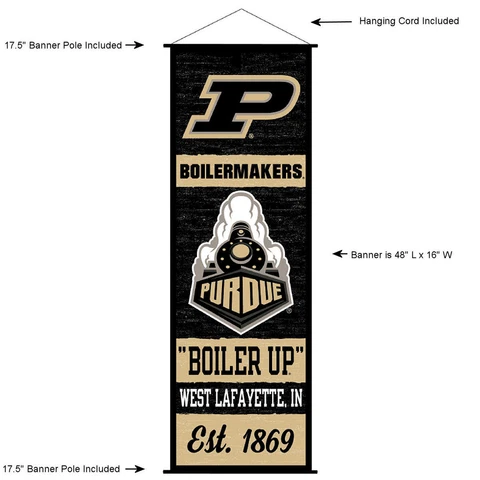 Purdue University Boilermakers Room Banner Poster Art Canvas Cover