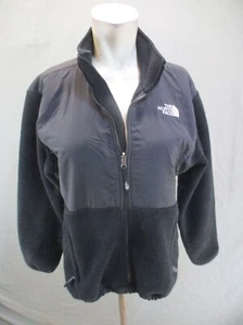 The North Face Size XL Girls BLK Full Zip Stand Collar Pocket Denali Jacket 651 - Picture 1 of 11