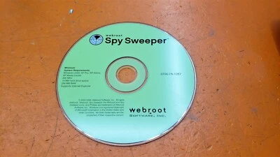 ⭐️⭐️⭐️⭐️⭐️ Webroot Spy Sweeper CD-ROM 2003-2006  - Image 1 of 2