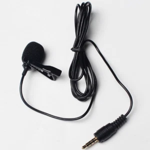 Clip On Lapel Microphone Hands Free Wired Condenser Mini Lavalier Mic 3.5mm Jack - Picture 1 of 2