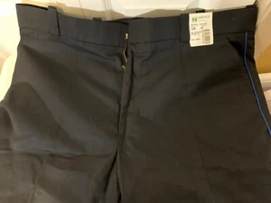 Horace Uniform Work Pants Navy Blue Light Blue Strip Style TA2208 Cut 19TS 42x32 - Picture 1 of 8