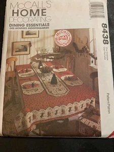 McCalls 8438 Patrón de Costura Artesanal SIN CORTAR Comedor Esenciales Decoración del Hogar - Imagen 1 de 8