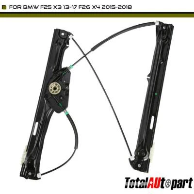 Power Window Regulator Front Right Passenger for BMW X3 F25 13-17 X4 F26 15-18 - Image 1 of 4