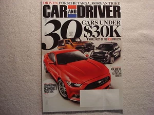 Auto und Fahrer 2014 Juli Mustang Porsche Targa Mini vs Fiesta St vs Fiat 500 - Bild 1 von 1