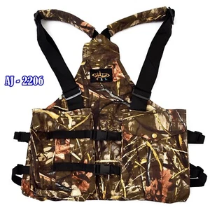 Upland Hunting strap vest Waxed water proof canvas Outdoor Fishing vest Camping - Picture 1 of 6