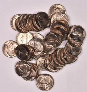 1948-D Jefferson Nickel - BU Roll - Picture 1 of 2