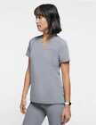 Jaanuu Relaxed 3-pocket Top Scrubs Gray Women’s size L Large