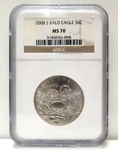 NGC MS 70 2008-S Bald Eagle 50C Half Dollar - Picture 1 of 2