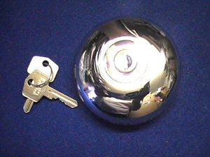 CLASSIC MINI LOCKING PETROL CAP ORIGINAL CHROME DESIGN ( WILMOT BREEDON) MK1 - Picture 1 of 5