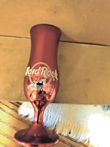 SHOT GLASS 4" STEM GLASS HARD ROCK CAFE NASHVILLE - Picture 1 of 3