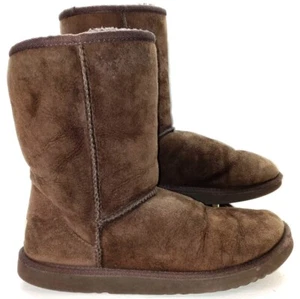 UGG Australia Clásicas Cortas 5825 Para mujeres Botas de Gamuza Oveja Marrones Talla 8W - Imagen 1 de 7
