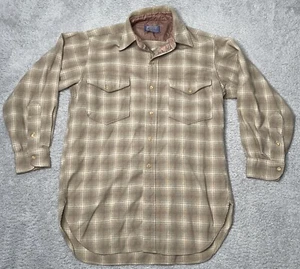 Vintage 60s Pendleton Woolen Mills 100% Virgin Wool Long Sleeve Button Up Shirt - Bild 1 von 7