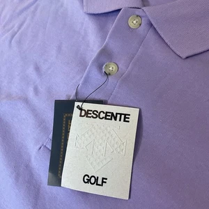 Descente Golf Polo XXL Neu mit Etikett Golf Collection Vintage Japan 100% Baumwolle LESEN - Bild 1 von 11