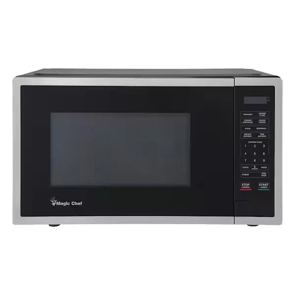 Magic Chef 0.9 cu. ft. 900-Watt Countertop Microwave in Stainless Steel - Image 1 of 3